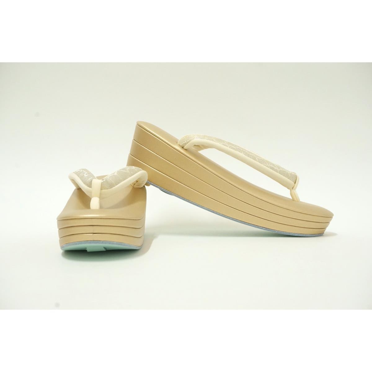 【新品】草履バッグセット　白梅　Ｌサイズ