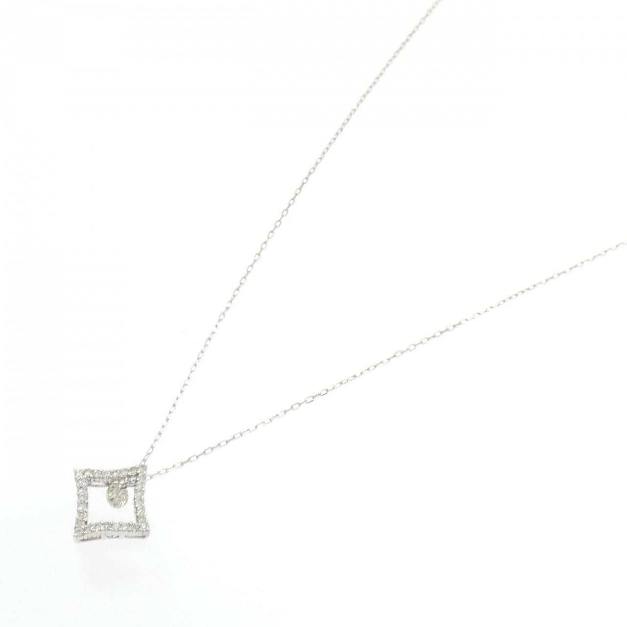 K18WG ダイヤモンド ネックレス 0.30CT