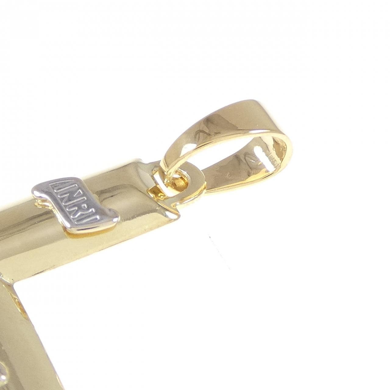 K18YG/K18WG cross pendant
