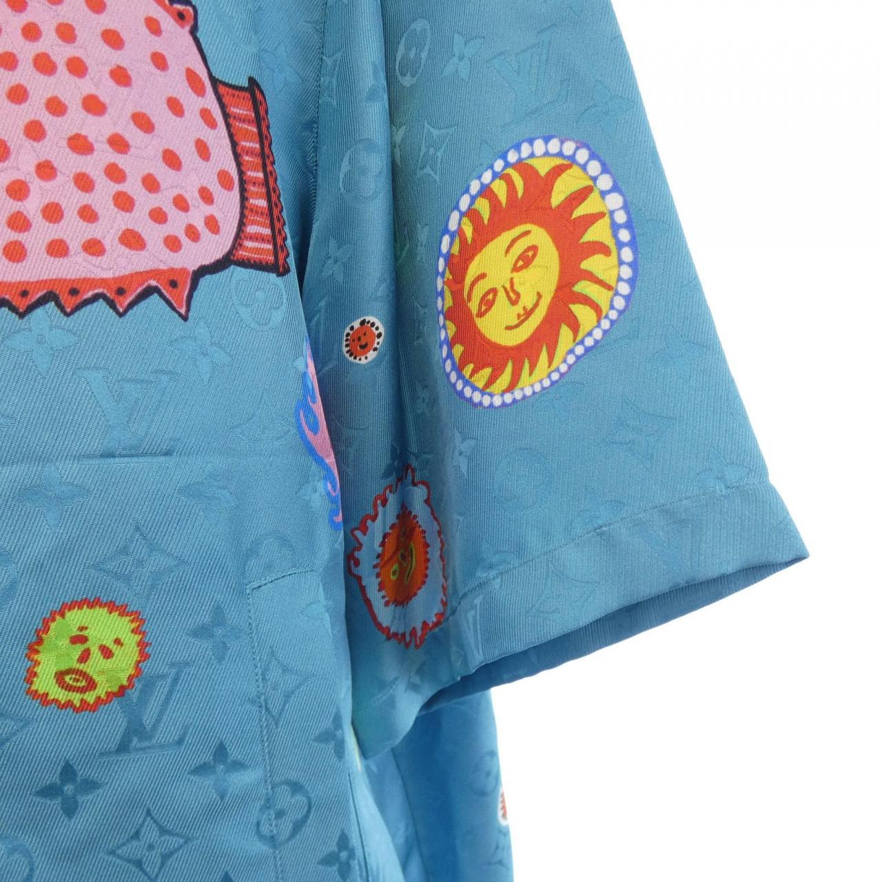 ルイヴィトン LOUIS VUITTON LV×YK モノグラムフェイスショートスリーブシャツ HOS31WV36 草間彌生 S／Sシャツ