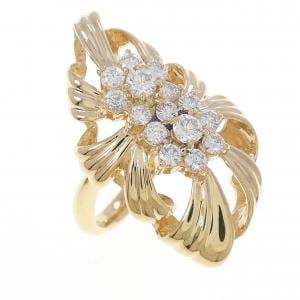 K18YG ダイヤモンド リング 0.61CT