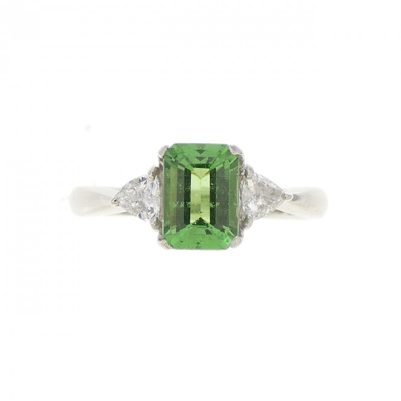 PT900 グリーンガーネット リング 0.966CT