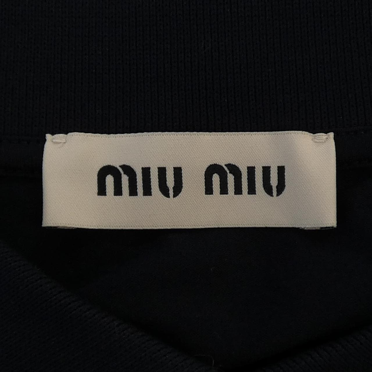 ミュウミュウ MIU MIU ジャージーポロシャツ MJL076 SOOO 17OR トップス