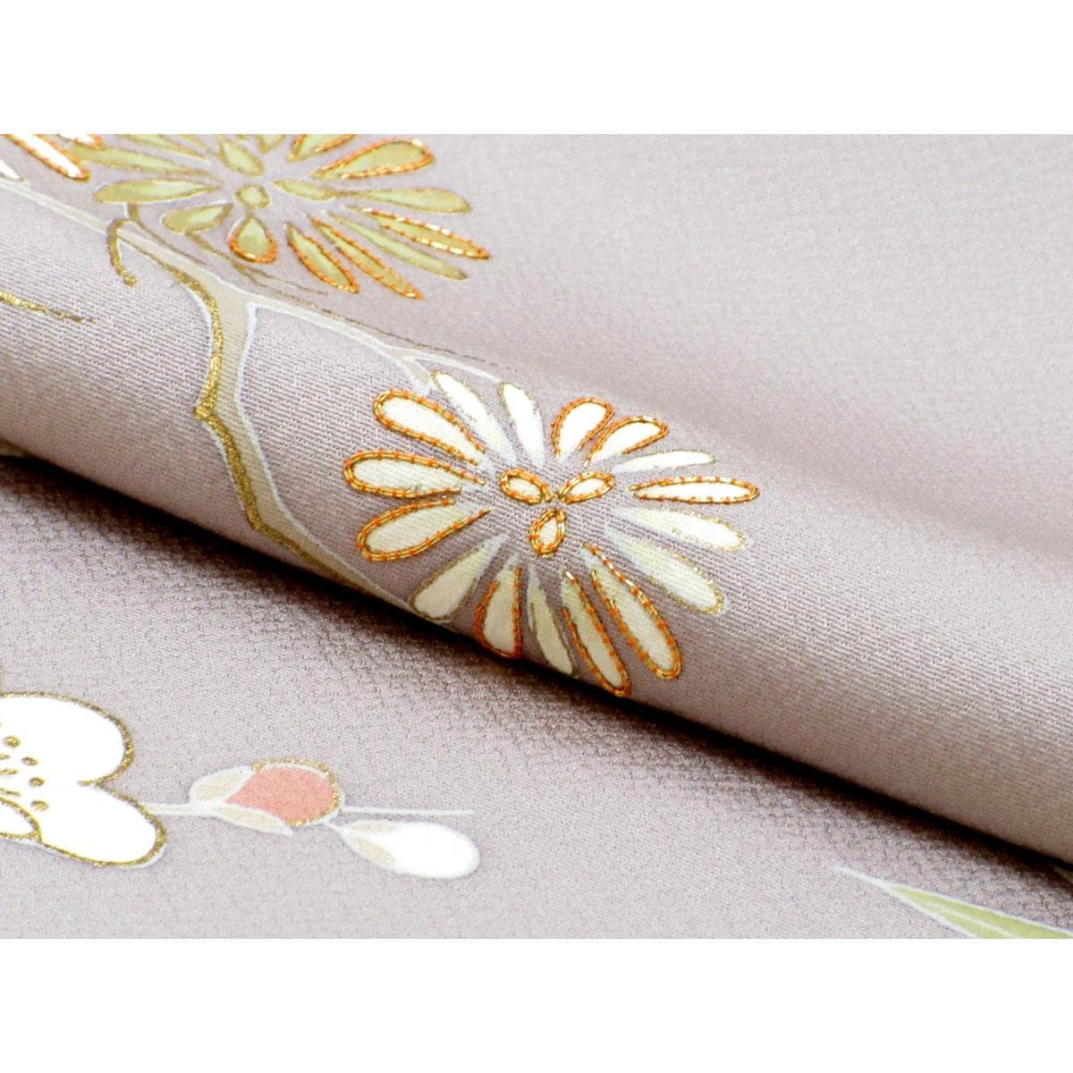 Homongi, Yuzen gold color processing, embroidered