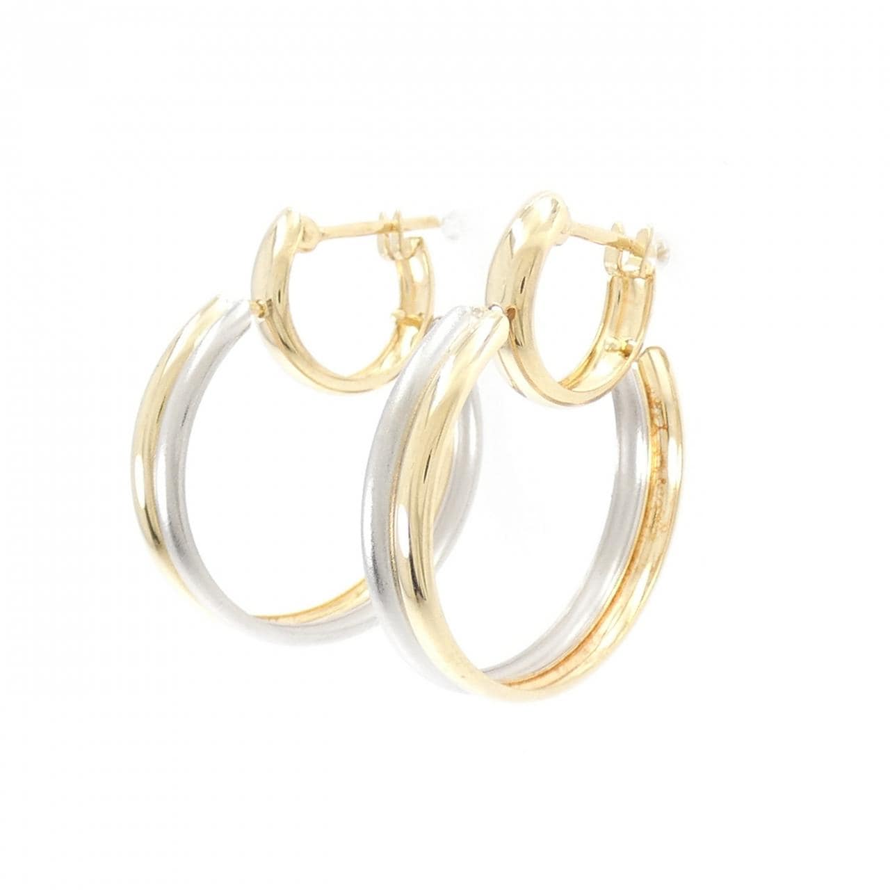K18YG/PT900 earrings
