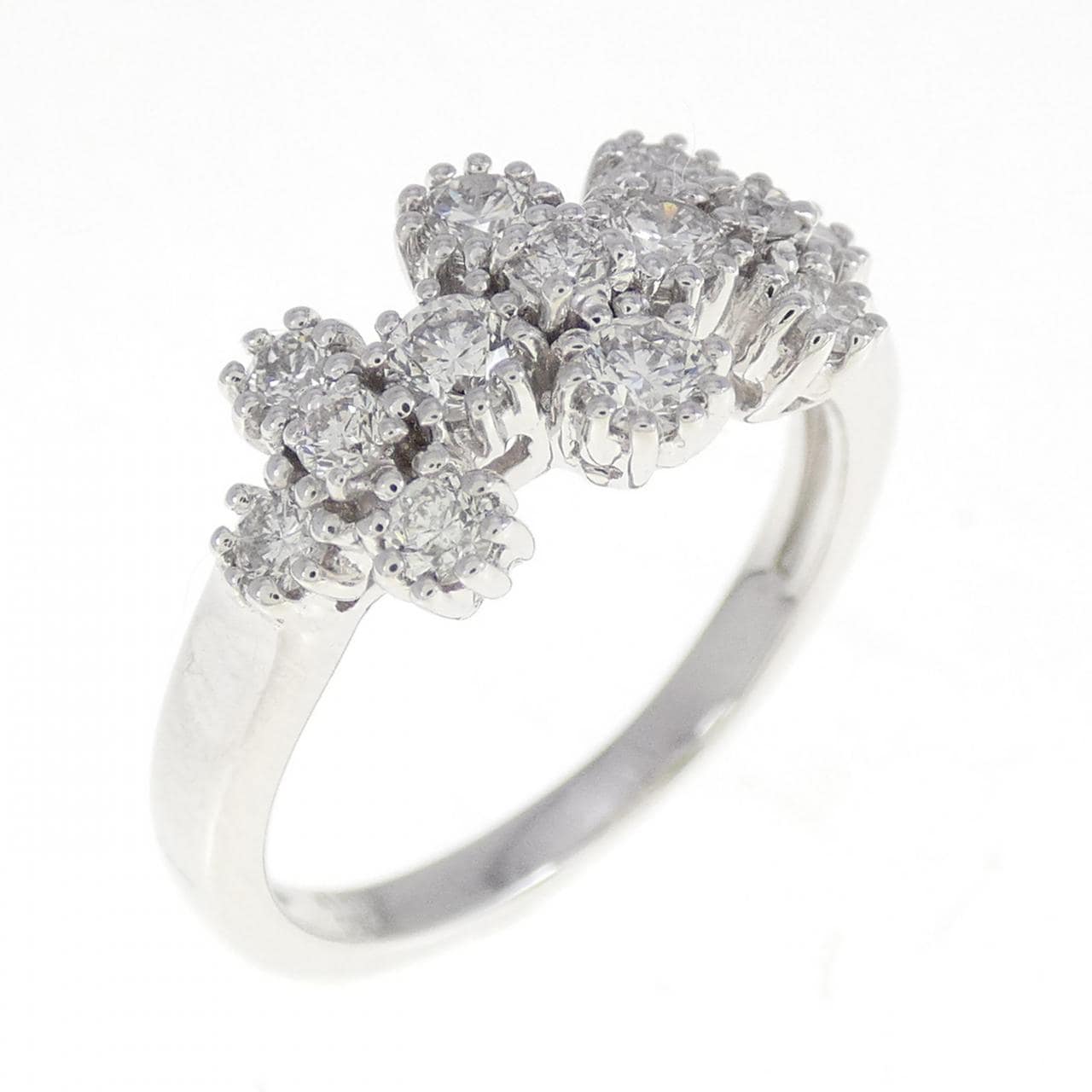 K18WG ダイヤモンド リング 0.72CT