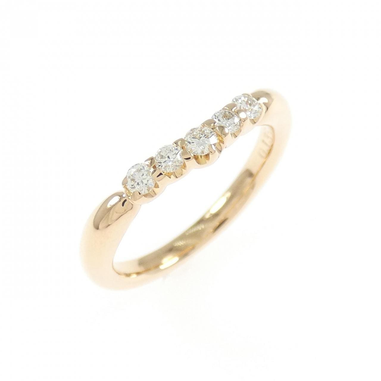 K18PG ダイヤモンド ピンキー リング 0.135CT