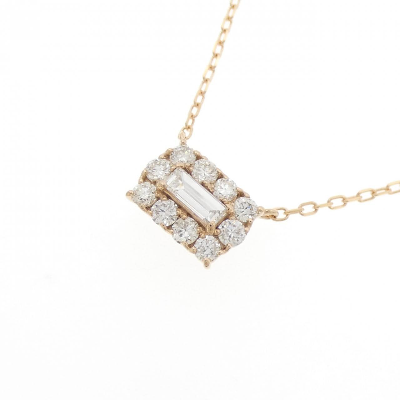 K18PG ダイヤモンド ネックレス 0.133CT
