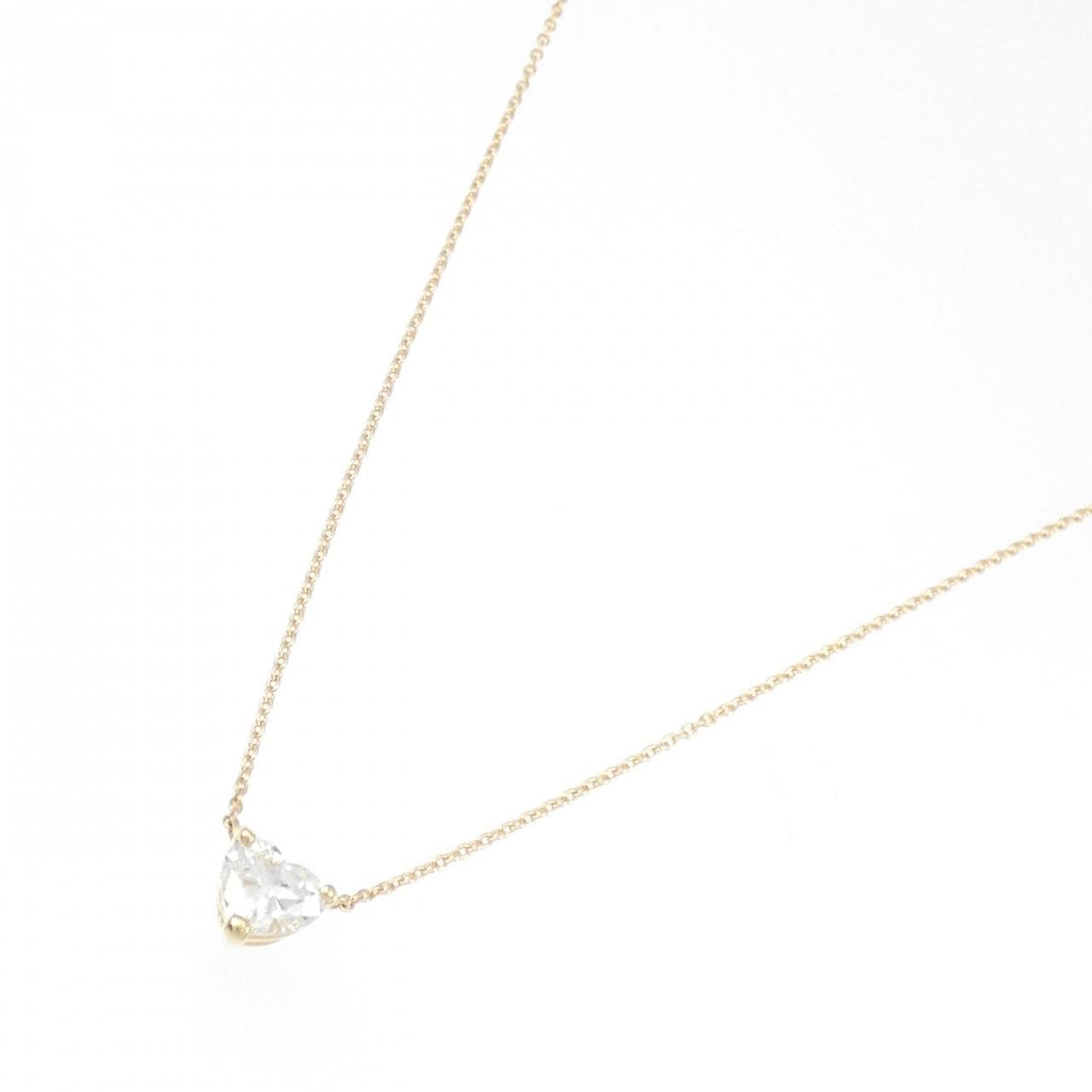 [Remake] K18YG Diamond Necklace 0.779CT K SI1 Heart Shape