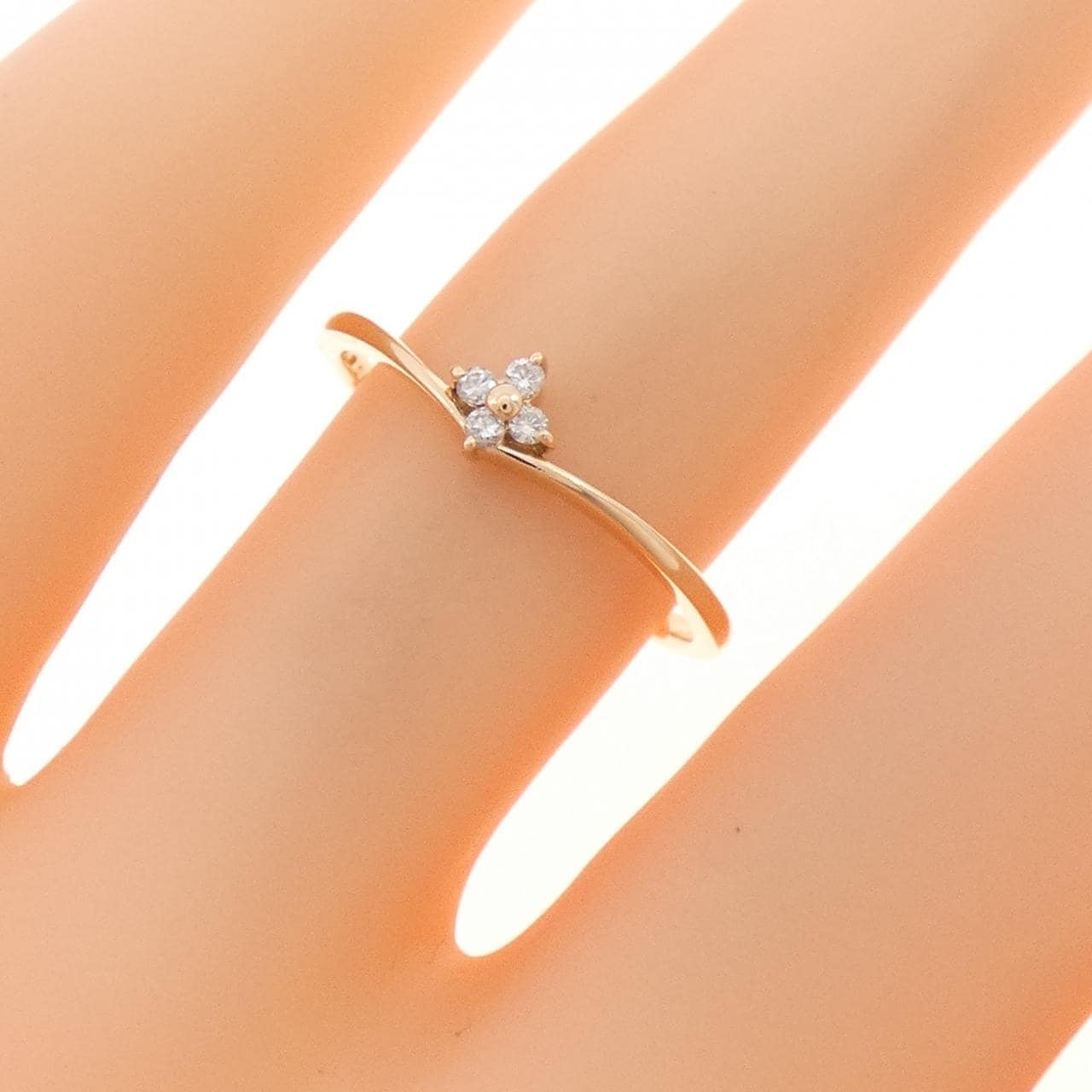 K10PG ダイヤモンド リング 0.04CT