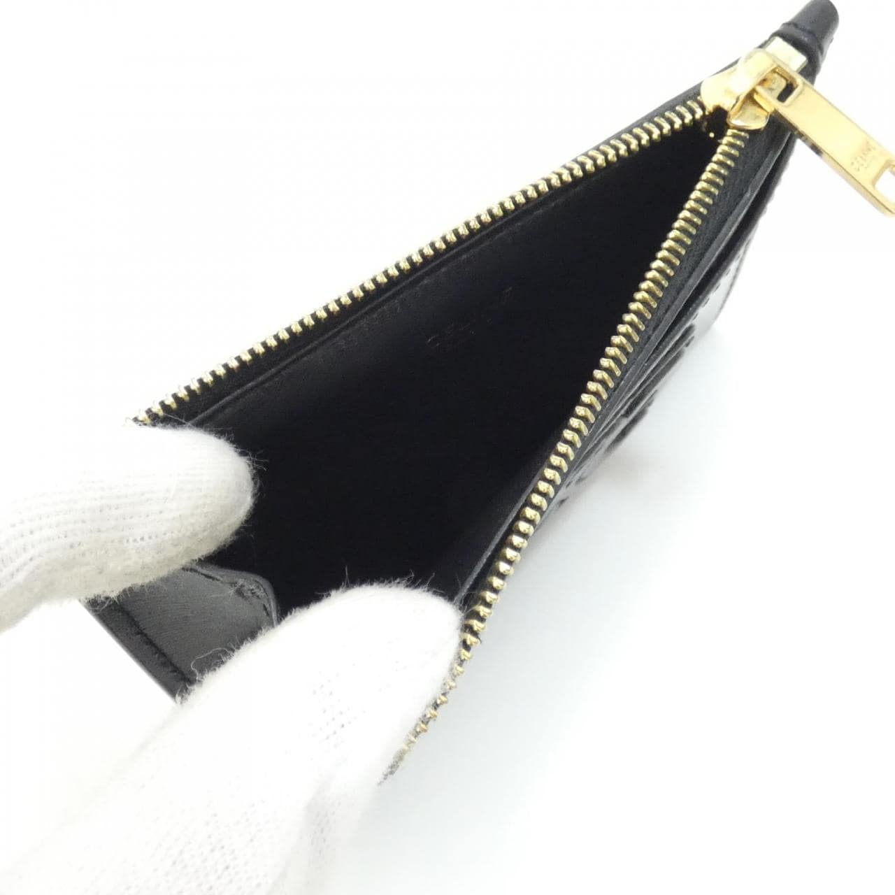 セリーヌ ジップ カード ホルダー キュイル 10K583EMH コインケース