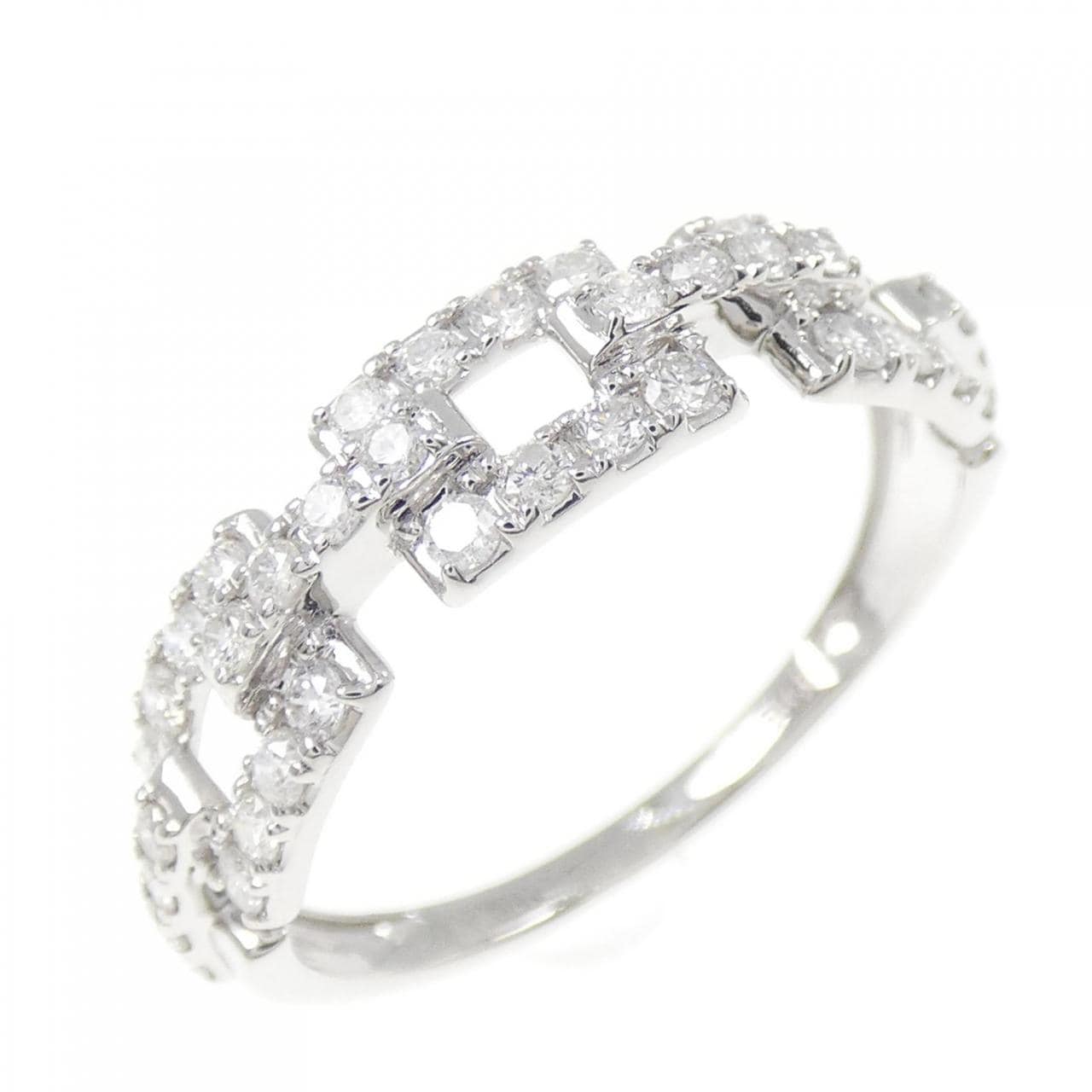 K18WG ダイヤモンド リング 0.50CT