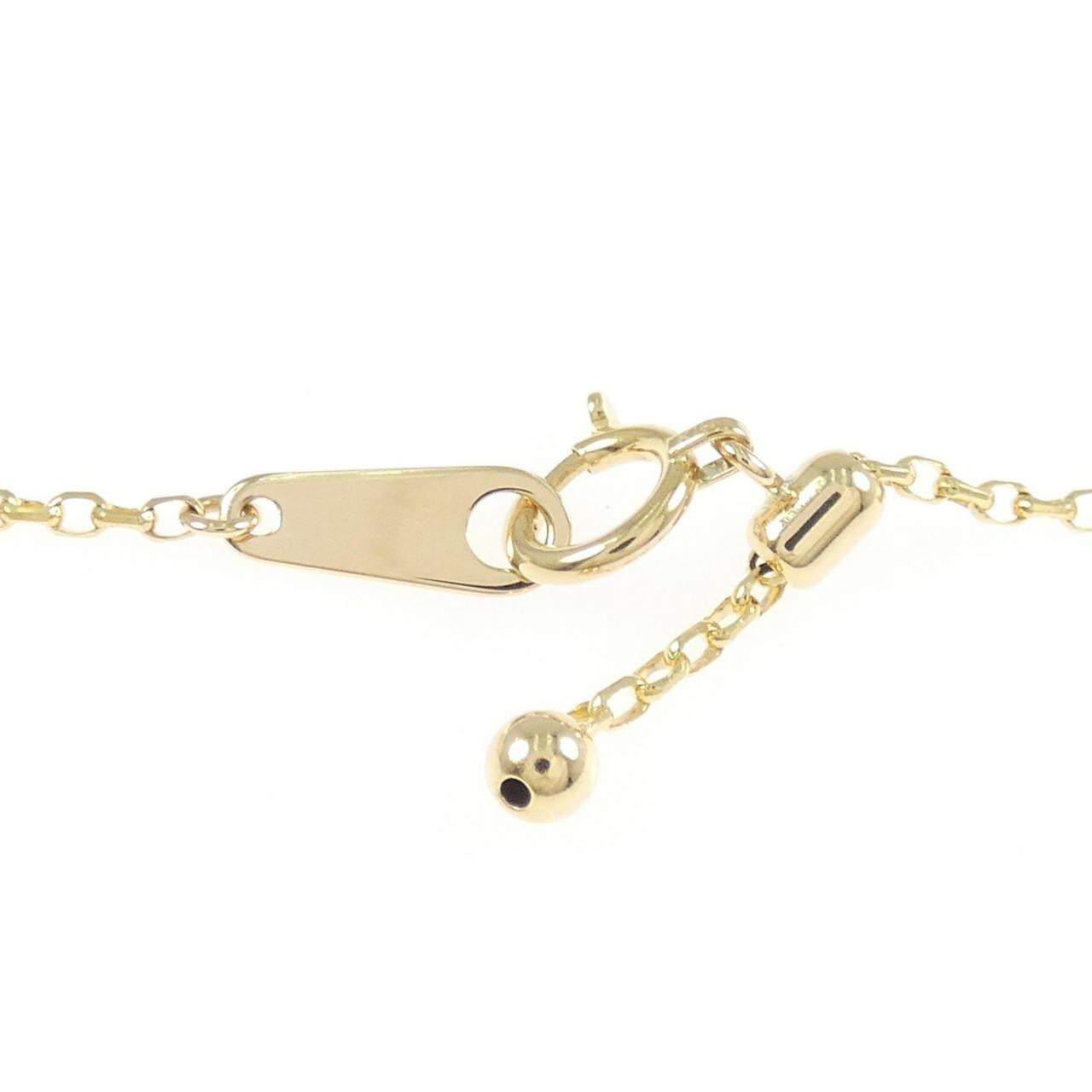 K18YG/K18WG ハート ダイヤモンド ネックレス 0.43CT