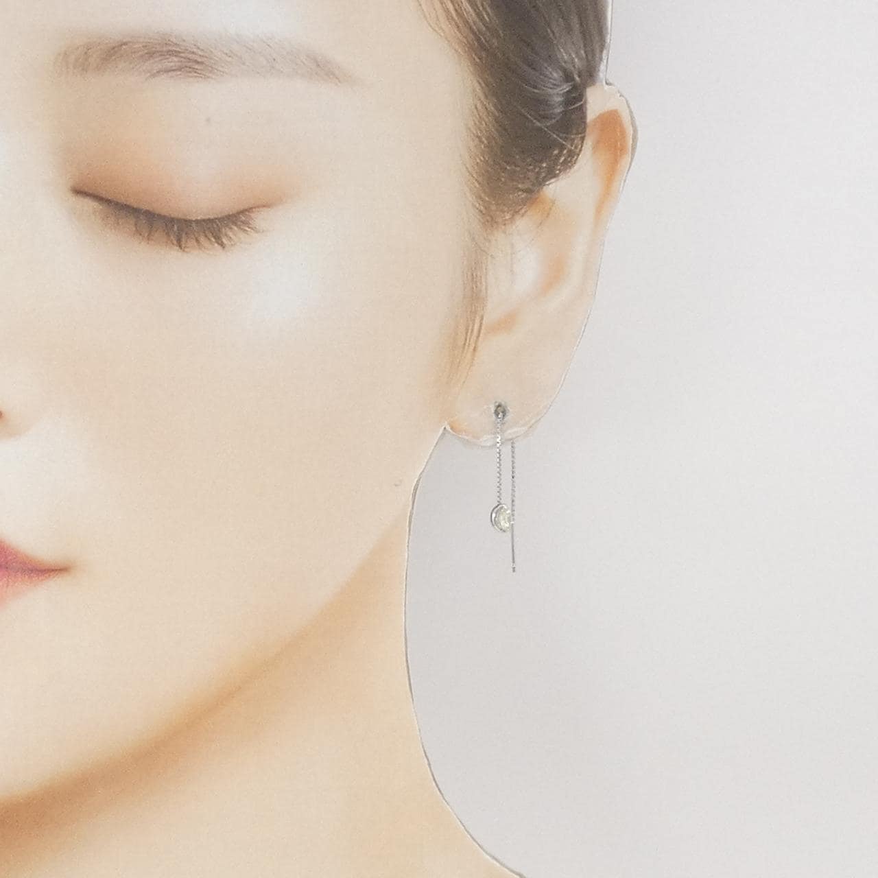 PT900 ダイヤモンド ピアス 0.515CT