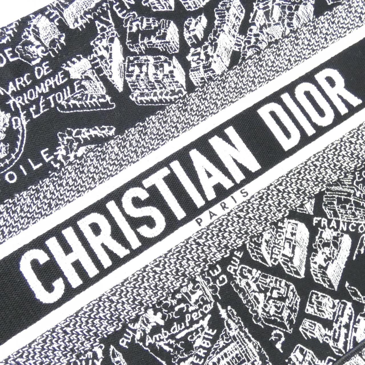 [未使用品] Christian DIOR PLAN DE PARIS DIOR Book Tote 中 M1296ZOMP 套件