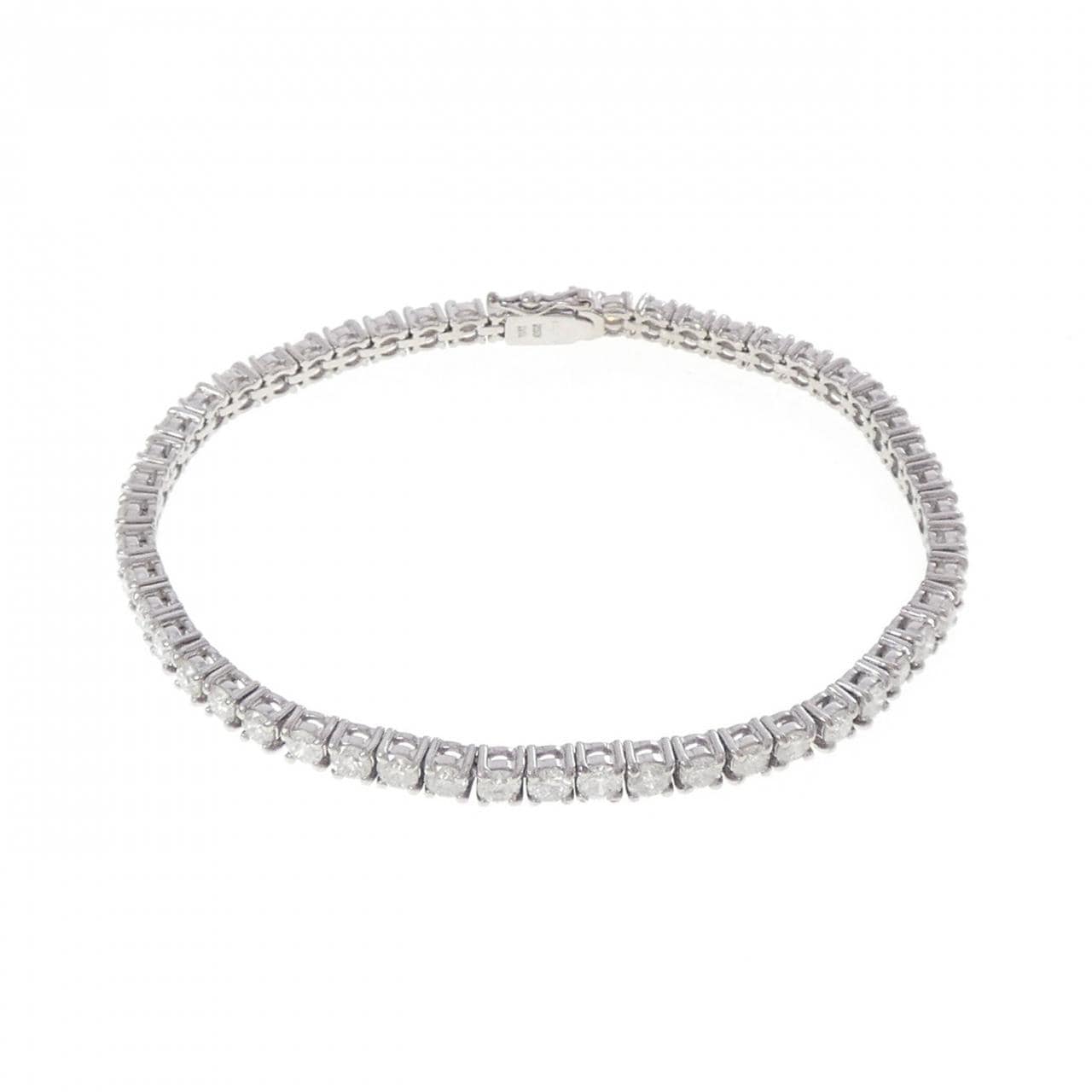 K18WG ダイヤモンド ブレスレット 5.29CT