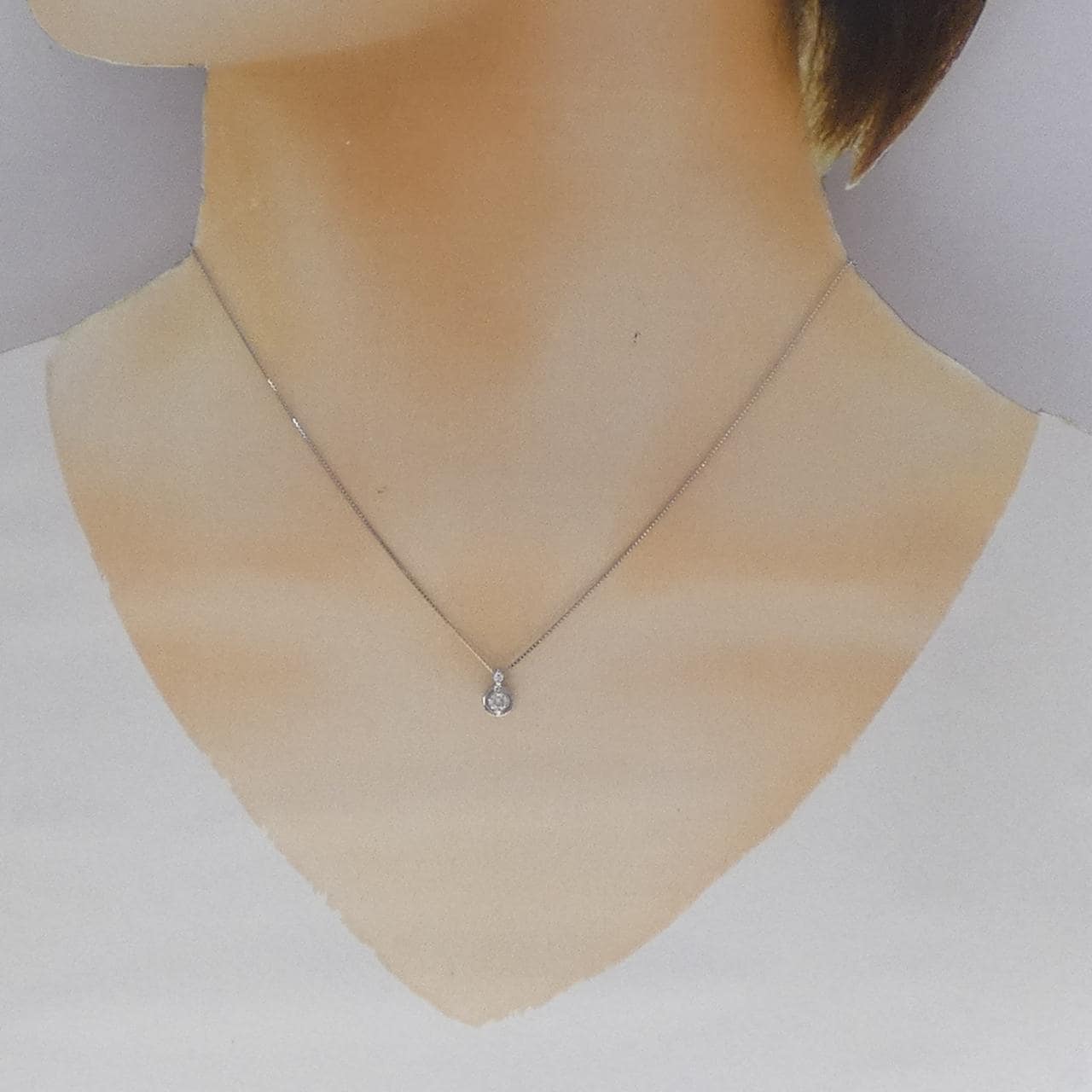 PT900/PT850 ダイヤモンド ネックレス 0.10CT