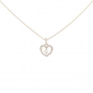 K18PG ハート ダイヤモンド ネックレス 0.18CT