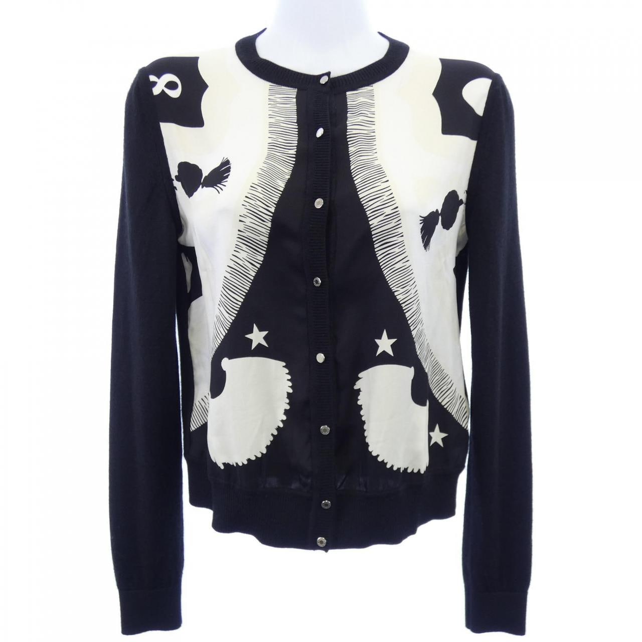 エルメス HERMES POSTE ET CAVALERIE *16-7759 ツイルレーヌ カーディガン