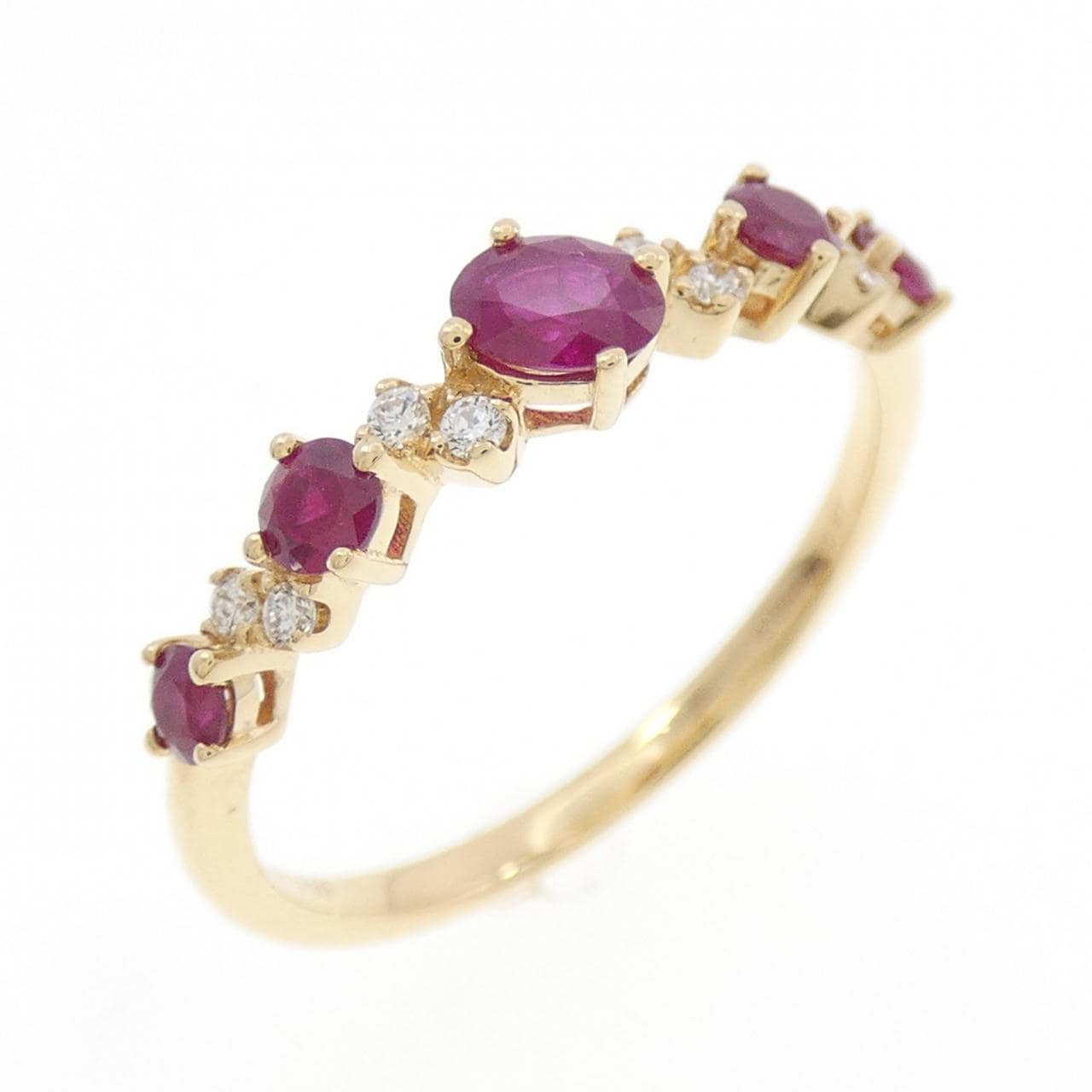 750YG ルビー リング 0.47CT