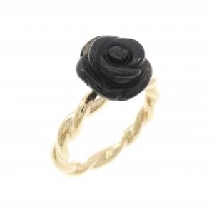 K10YG オブシディアン リング