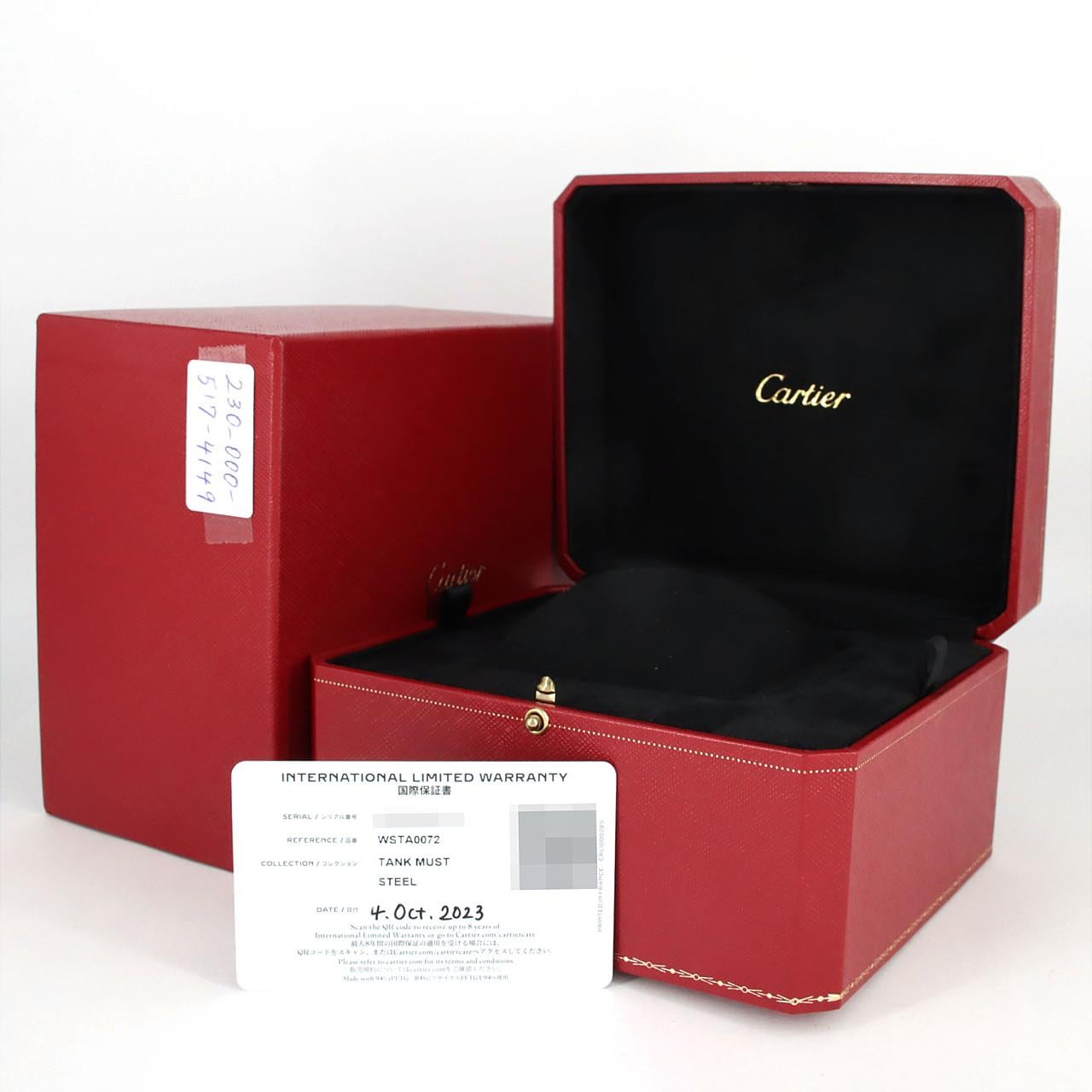 カルティエ タンクマストLM WSTA0072 SS クォーツ