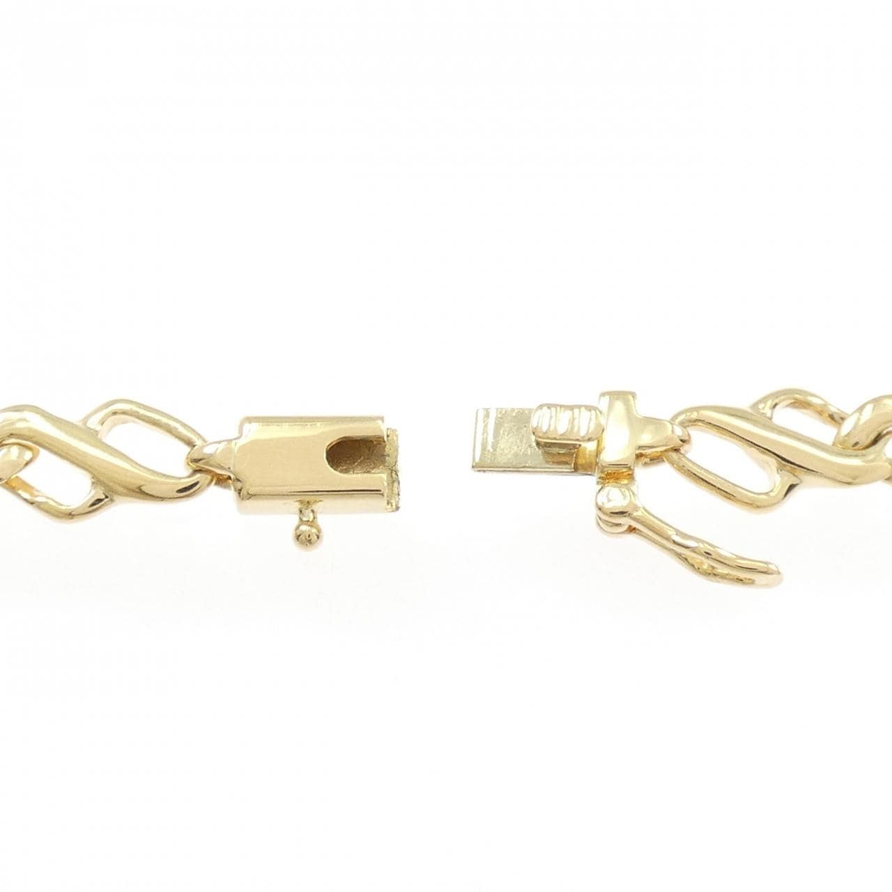 K18YG/PT850 ダイヤモンド ネックレス 1.10CT