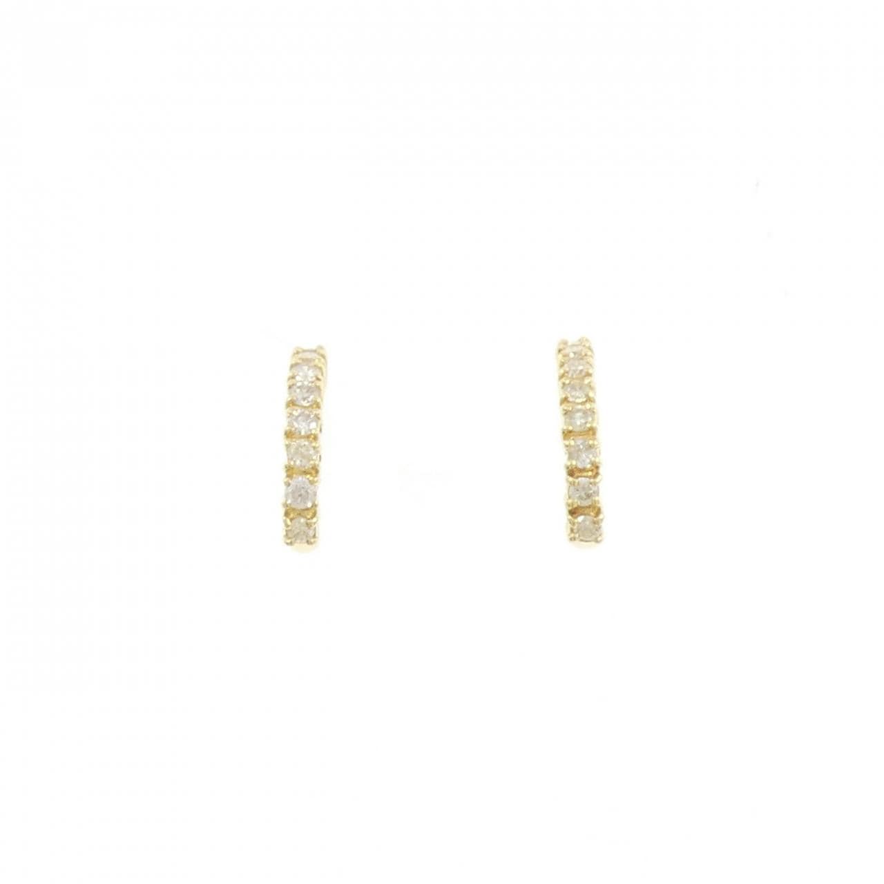 K18YG ダイヤモンド ピアス 0.36CT