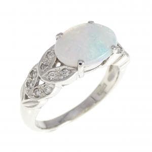 K18WG オパール リング 1.00CT