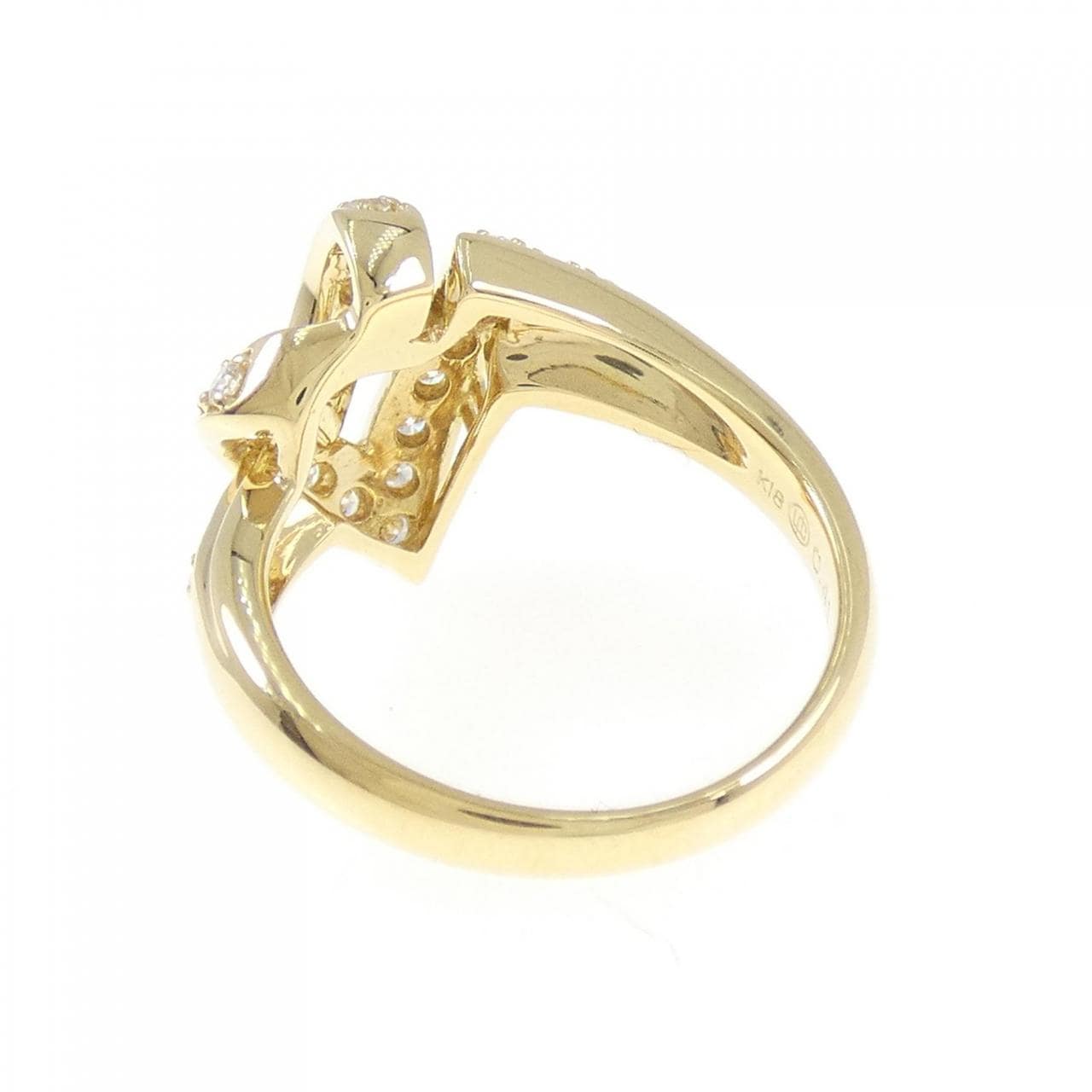 K18YG ダイヤモンド リング 0.41CT
