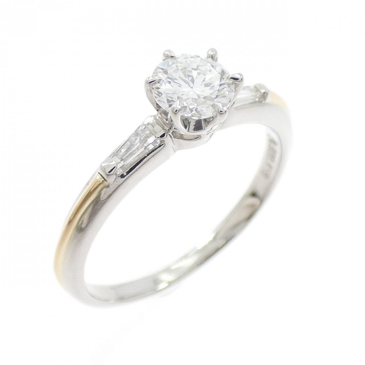 PT900/K18YG ダイヤモンド リング 0.411CT E VVS2 Good