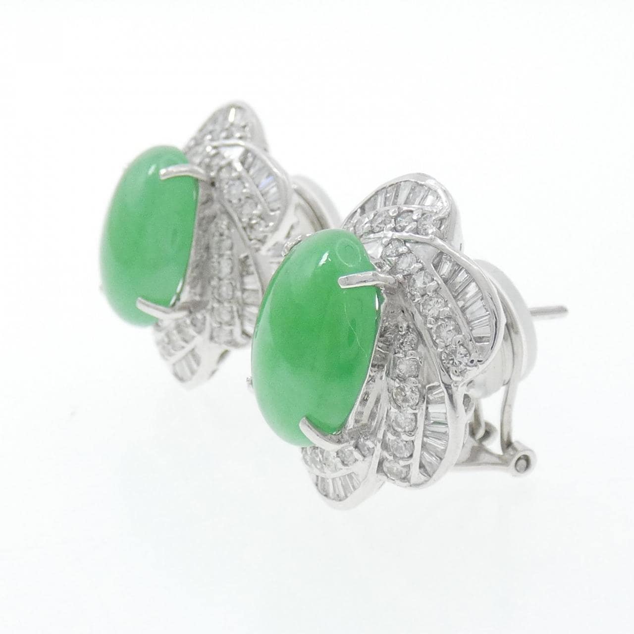 PT900 ヒスイ ピアス 10.45CT