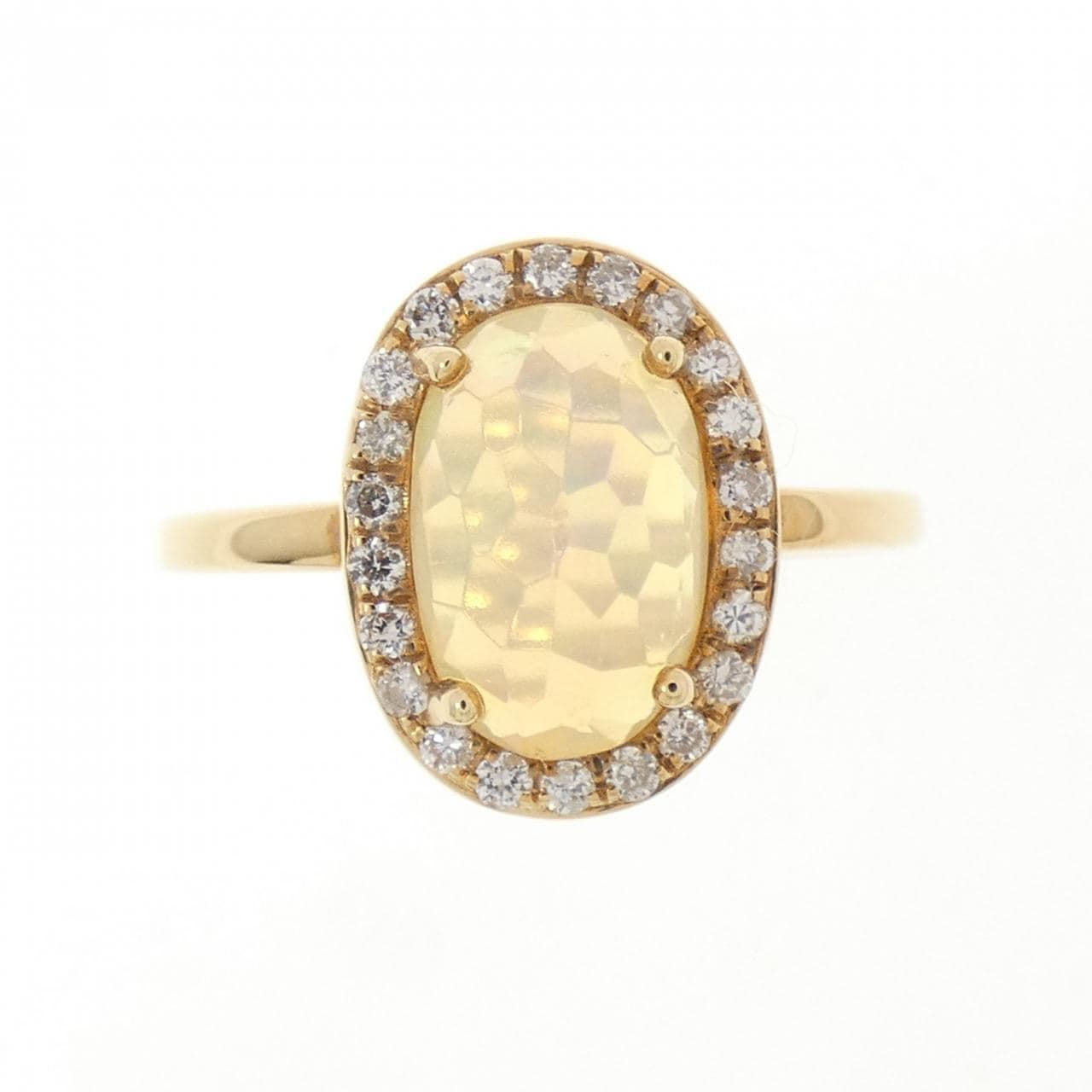 【新品】K18YG オパール リング 1.21CT