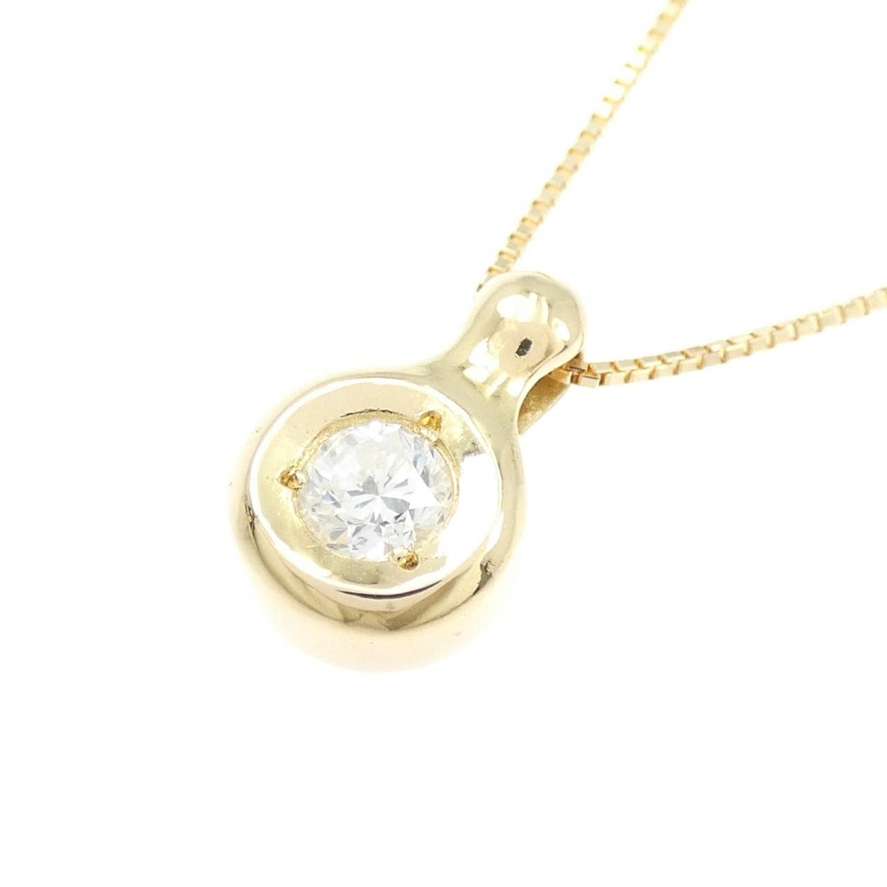 K18YG ダイヤモンド ネックレス 0.27CT