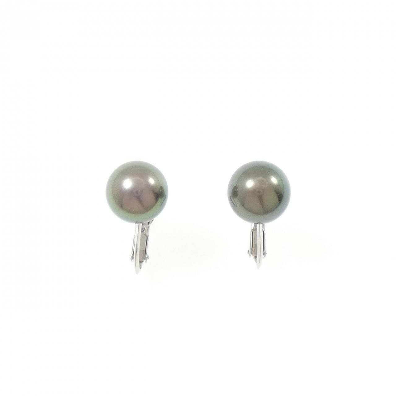 タサキ 黒蝶パール イヤリング 10.6mm