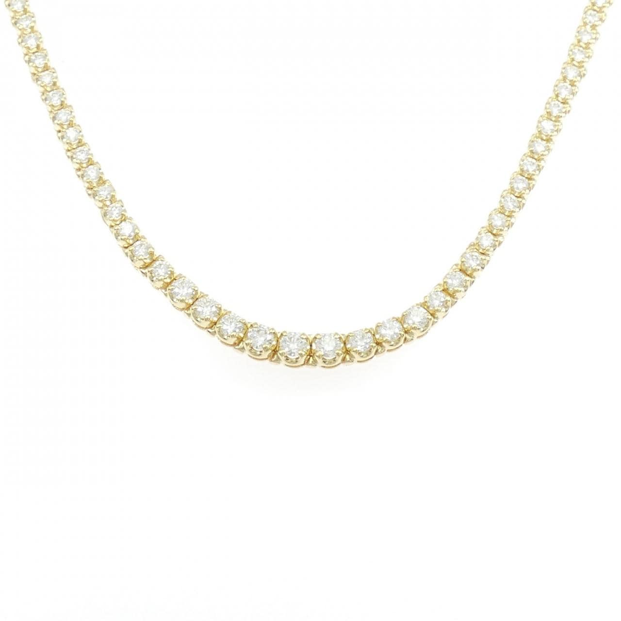 K18YG ダイヤモンド ネックレス 6.373CT