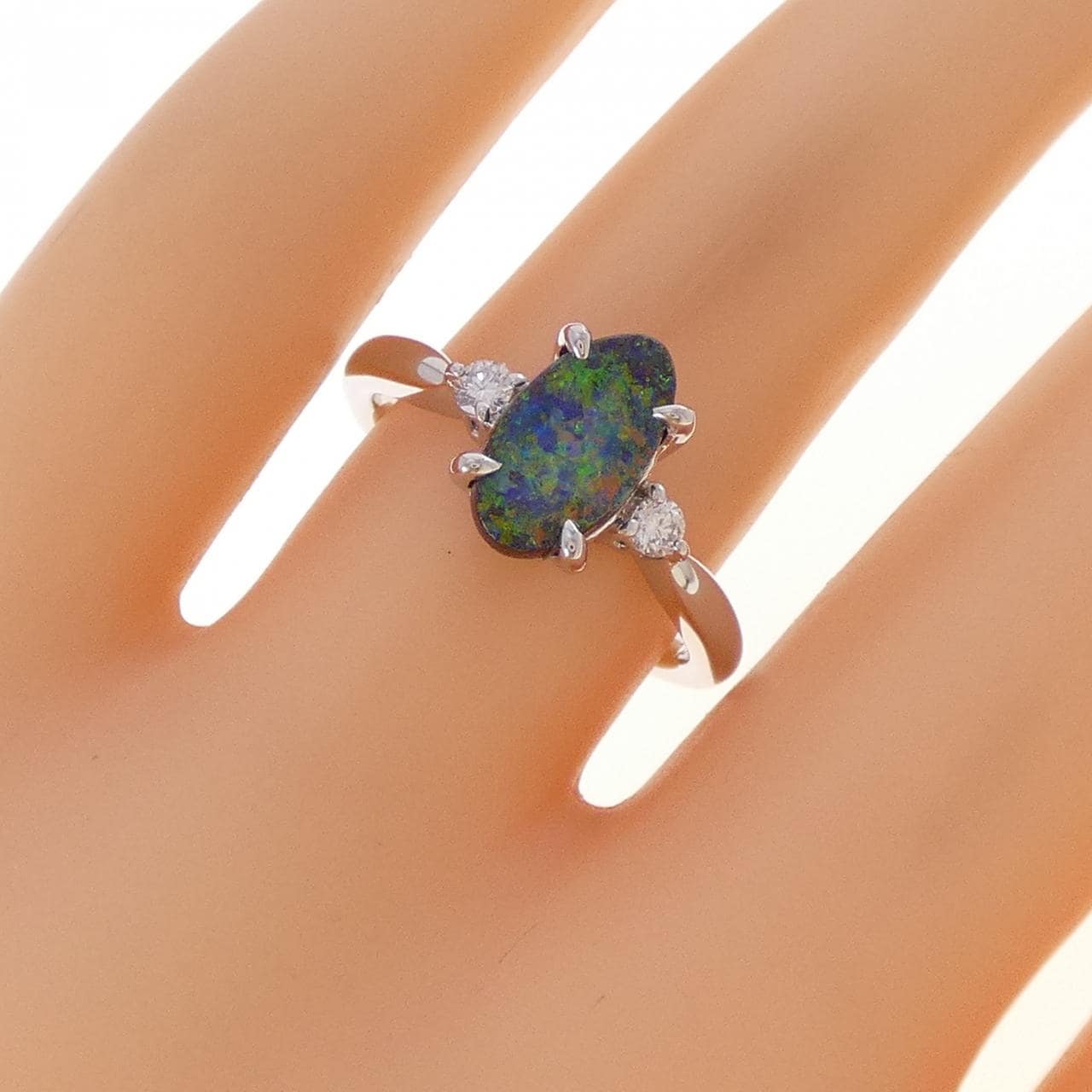 PT900 ボルダーオパール リング 1.31CT