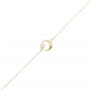 K18YG ムーン ダイヤモンド ブレスレット 0.091CT