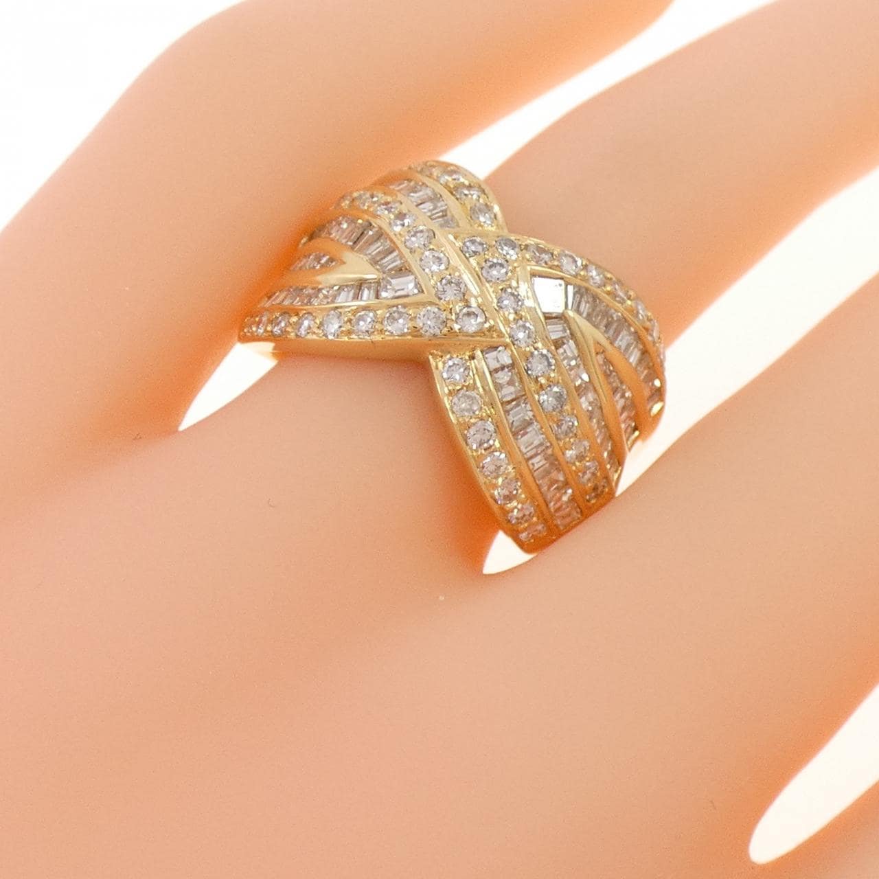 K18YG ダイヤモンド リング 2.73CT