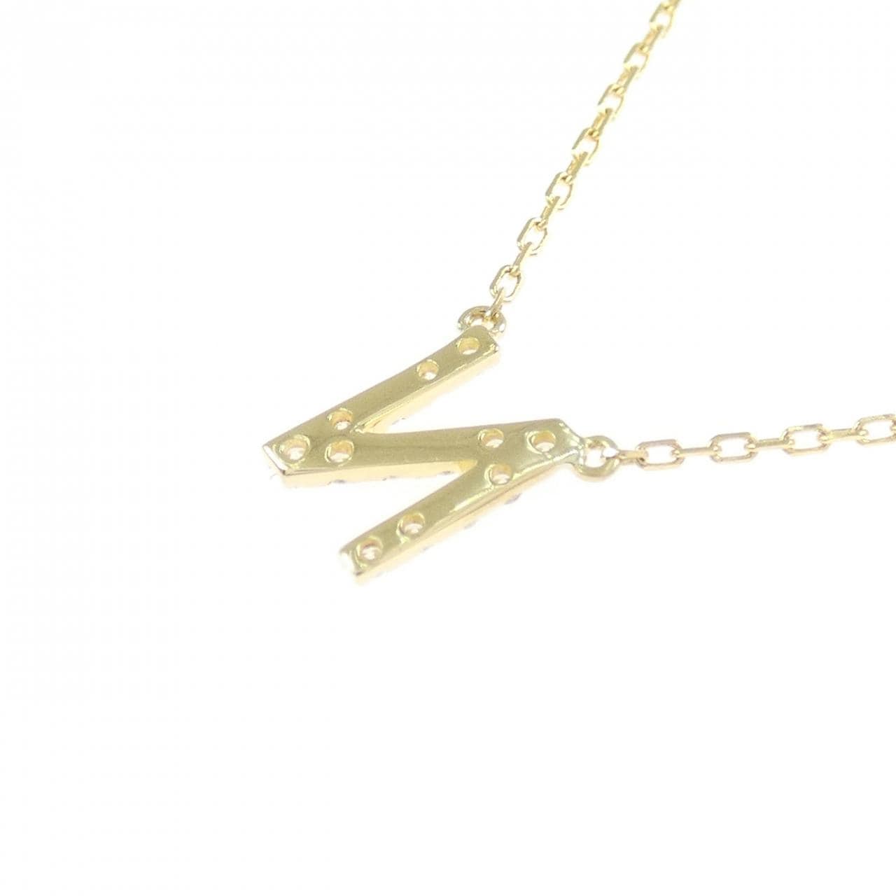 アーカー イニシャル ネックレス 0.05CT