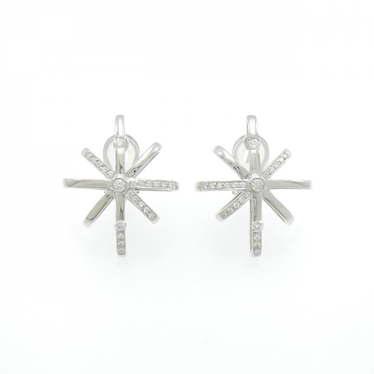 K18WG ダイヤモンド ピアス/イヤリング 0.28CT