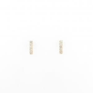【新品】K18YG ダイヤモンド ピアス 0.10CT