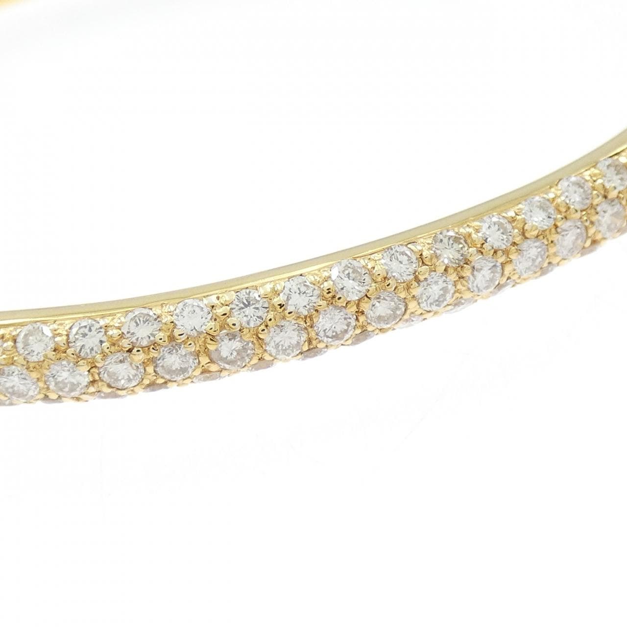 K18YG ダイヤモンド バングル 2.03CT