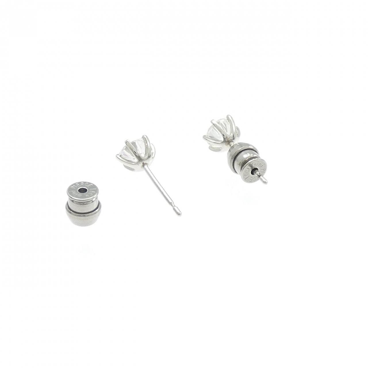 【リメイク】PT900/ST ダイヤモンド ピアス 0.504CT 0.504CT F SI2 VG