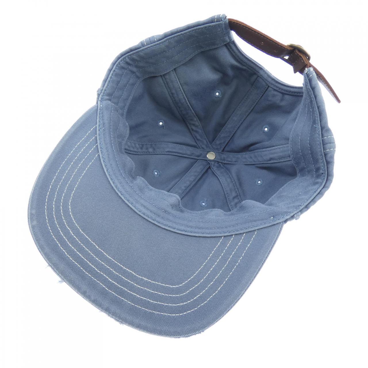 シュプリーム SUPREME DISTRESSED SCRIPT 6- キャップ