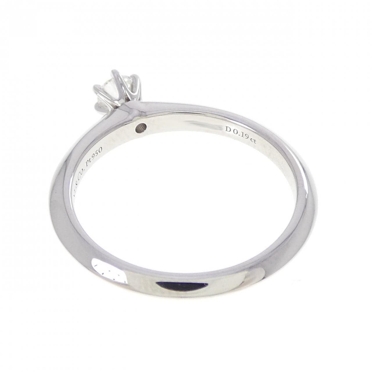 ティファニー クラシックソリティア リング 0.19CT I VS1 3EXT