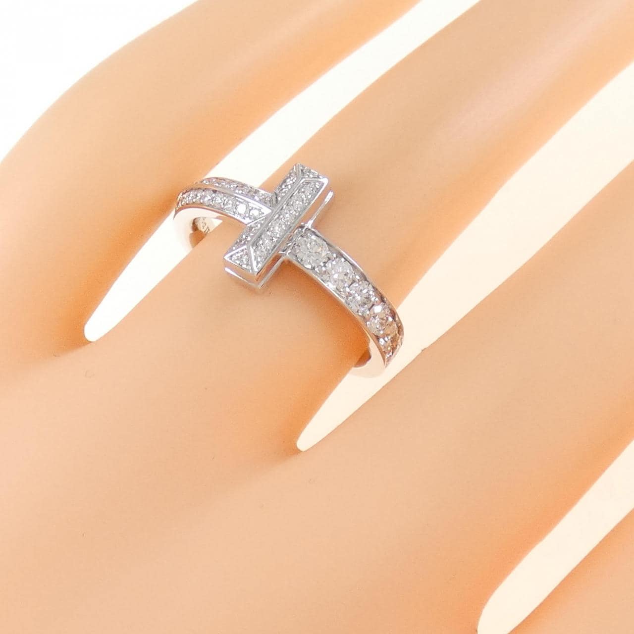 ティファニー Tワン リング 0.45CT