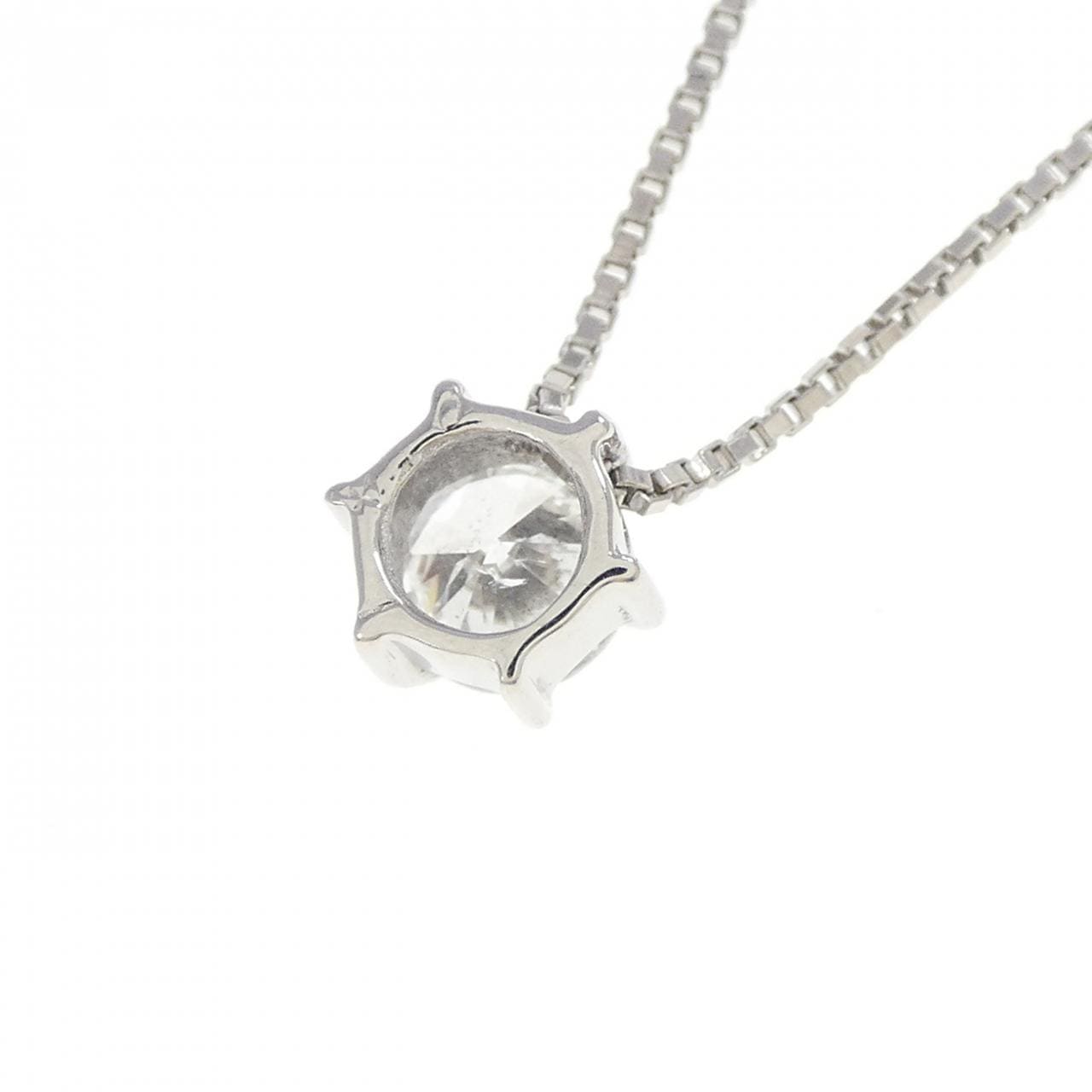 PT900/PT850 Solitaire Diamond Necklace 0.41CT