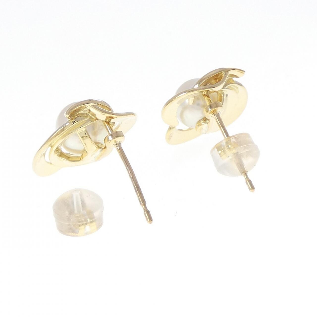 K18YG アコヤパール ピアス 6.6mm