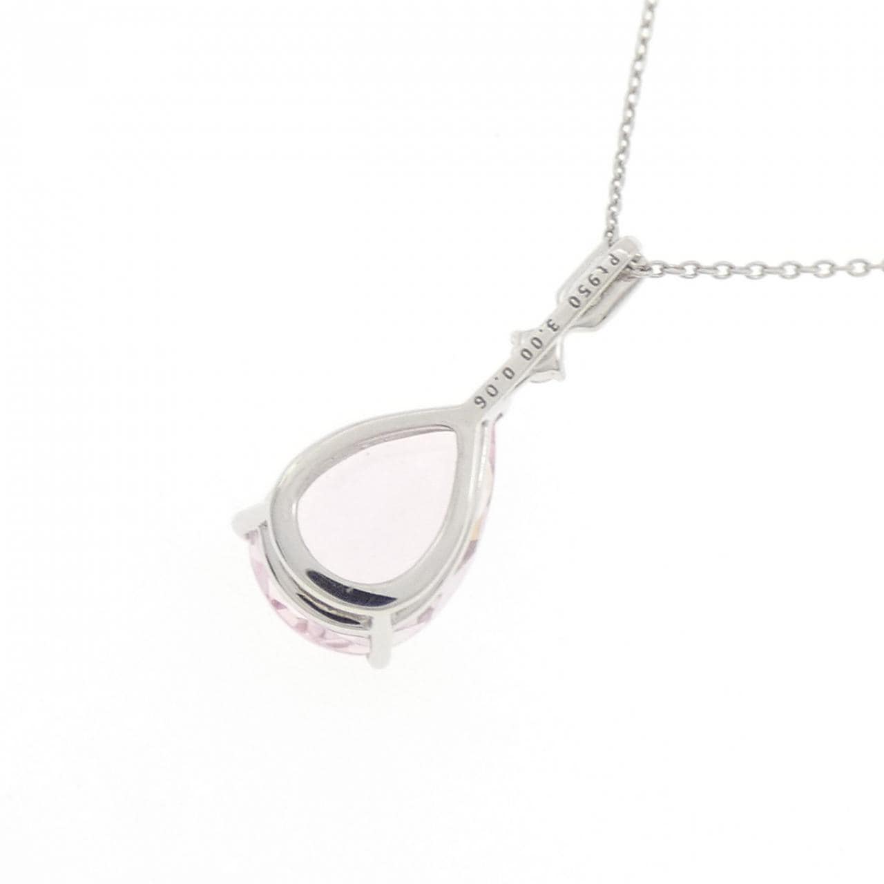 PT950/PT850 モルガナイト ネックレス 3.00CT